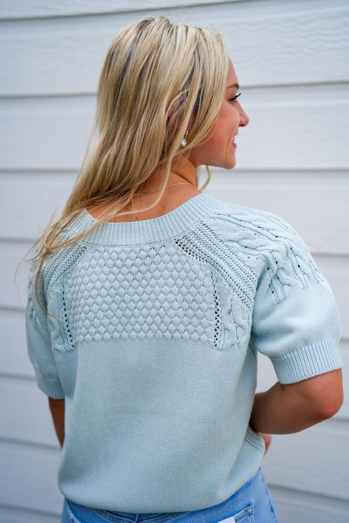 Elsie Sweater - Aquamarine - Southern Belle Boutique