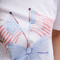 Red White Bow Tee
