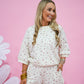 Ivory Floral Short Set - Southern Belle Boutique