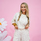 Ivory Floral Short Set - Southern Belle Boutique