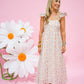 Blush Floral Strap Midi Dress - Southern Belle Boutique