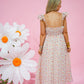 Blush Floral Strap Midi Dress - Southern Belle Boutique