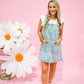 Dandelion Washed Denim Overall Mini Dress - Southern Belle Boutique