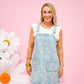 Dandelion Washed Denim Overall Mini Dress - Southern Belle Boutique