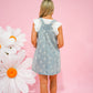 Dandelion Washed Denim Overall Mini Dress - Southern Belle Boutique