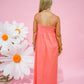 Coral Pintuck Strappy Maxi Dress - Southern Belle Boutique