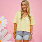 Butter Yellow Knit Top - Southern Belle Boutique