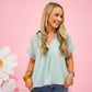 Sage Linen Top - Southern Belle Boutique