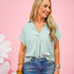 Sage Linen Top - Southern Belle Boutique