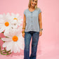 Dusty Blue Button Down Cardigan - Southern Belle Boutique