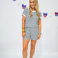 Navy Striped Knit Shorts - Southern Belle Boutique