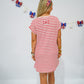 Red Striped TShirt Dress - Southern Belle Boutique