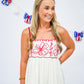 Red Floral Midi Dress - Southern Belle Boutique