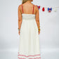 Red Floral Midi Dress - Southern Belle Boutique