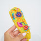 Yellow Summer Embroidered Headband - Southern Belle Boutique