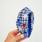 Gingham Bedazzeled Stars Headband - - Southern Belle Boutique