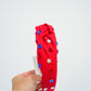 Red Headband w/ Red White Blue Star Beads - Southern Belle Boutique