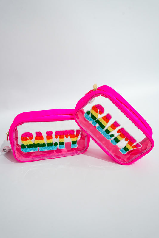 Salty Clear Bag - Southern Belle Boutique