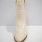 Calico Embroidered Boot - Ivory