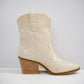 Calico Embroidered Boot - Ivory