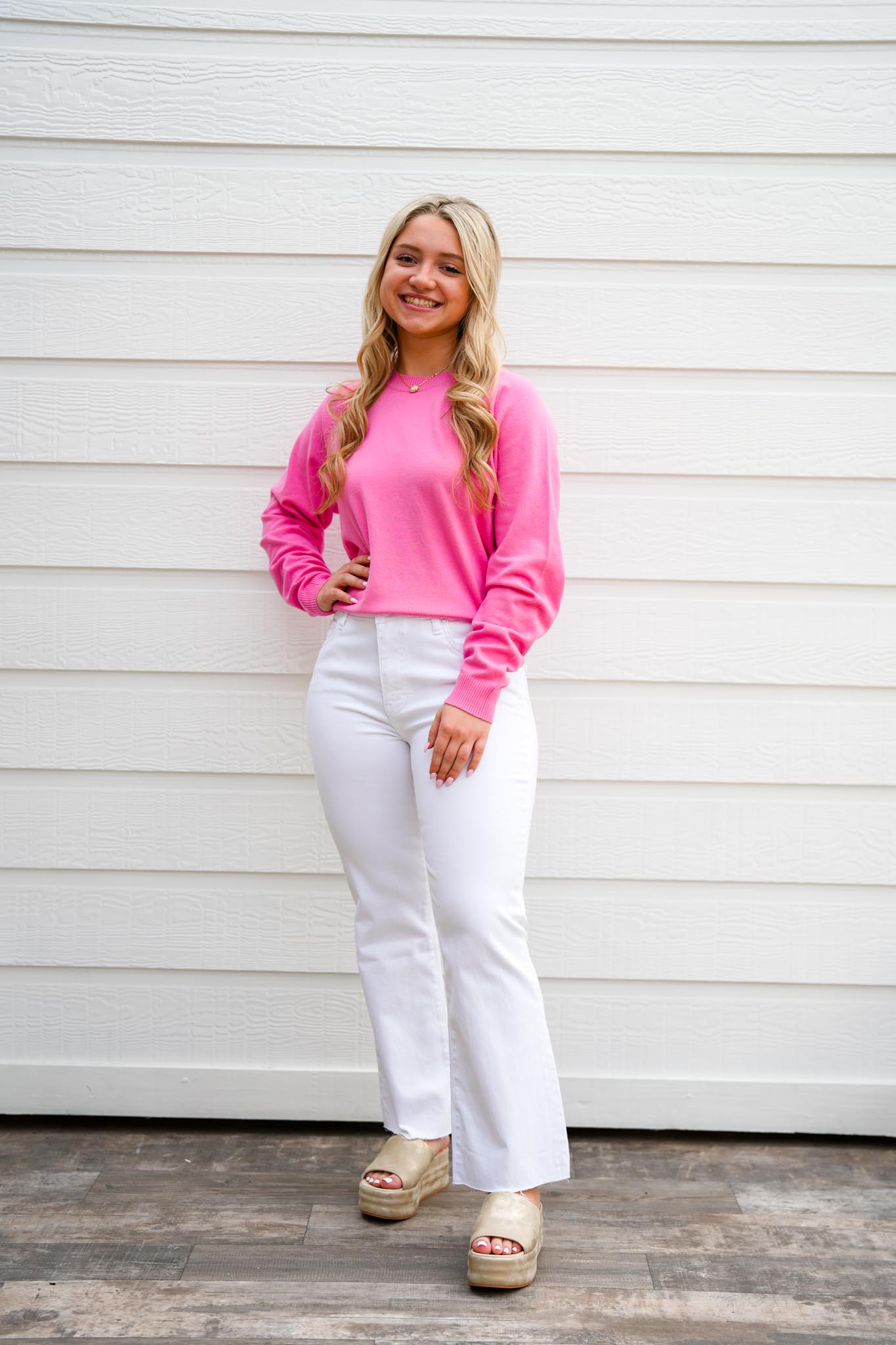 Maritza Sweater - Soft Cherry - Southern Belle Boutique