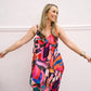 Donna Asymmetrical Print Dress