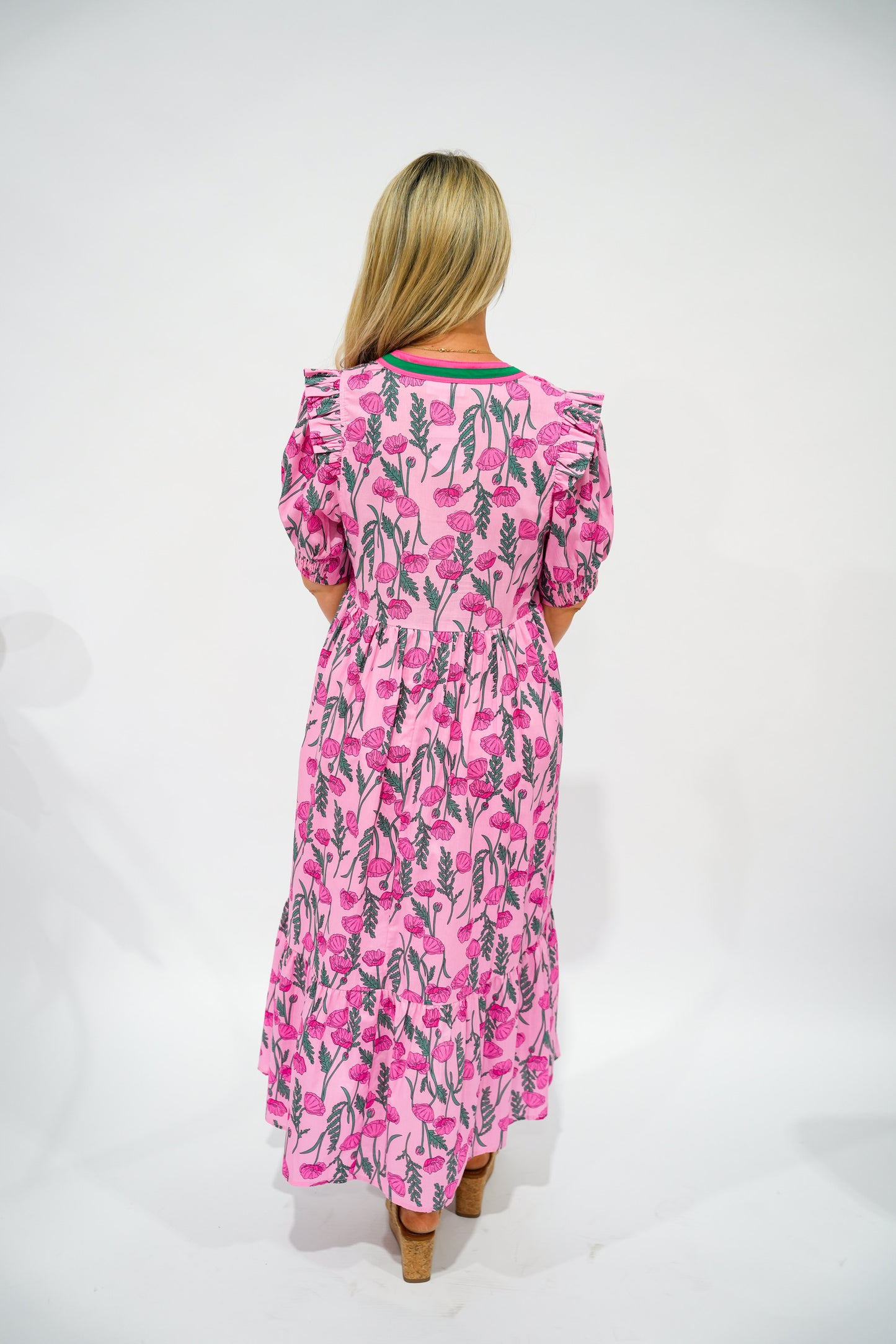 Floral Tiered Midi Dress - Southern Belle Boutique