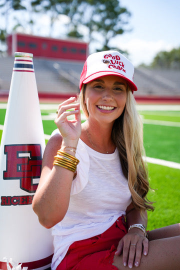 Good Luck Charm Football Trucker Hat - Southern Belle Boutique