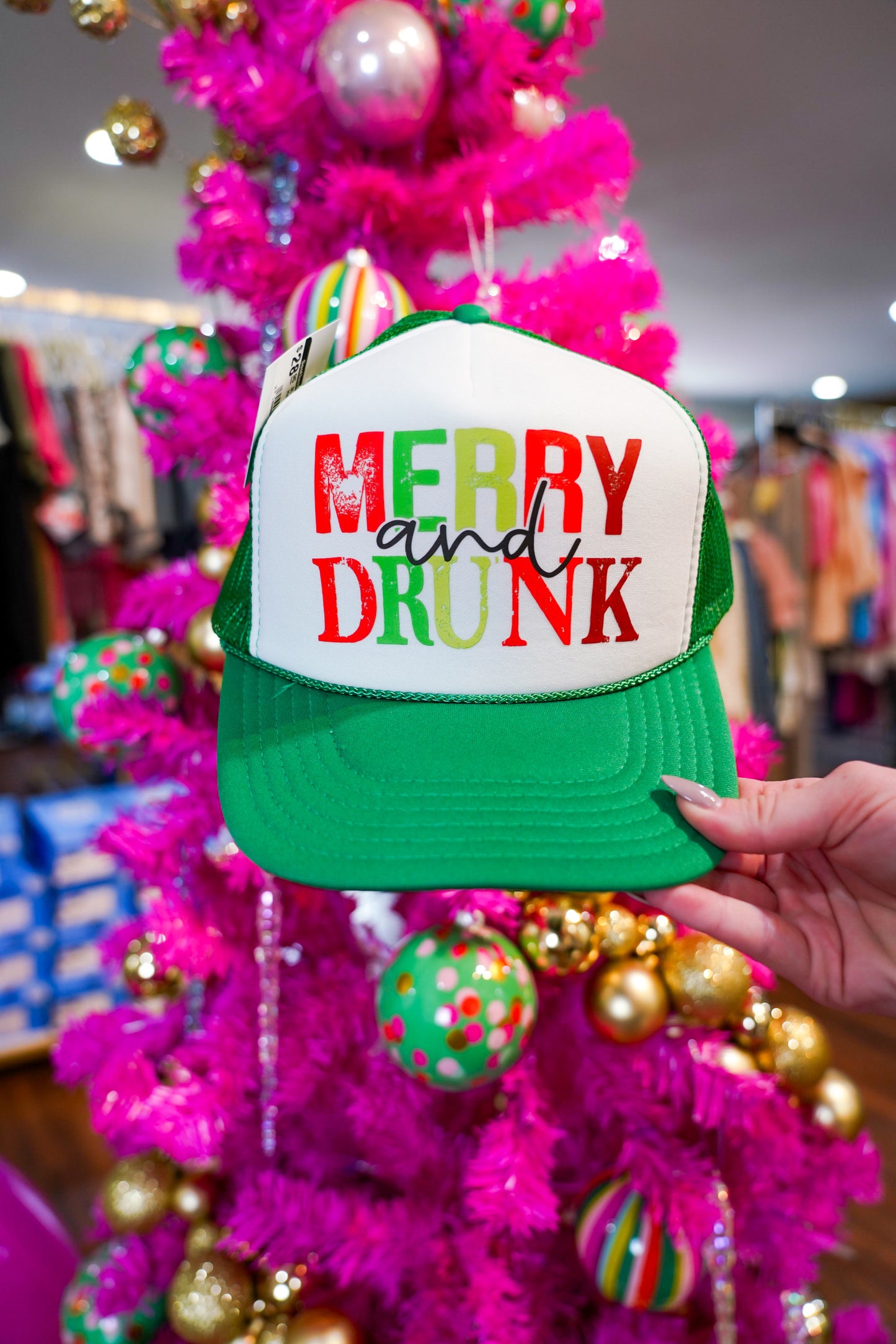 Merry & Drunk Trucker Hat - Southern Belle Boutique