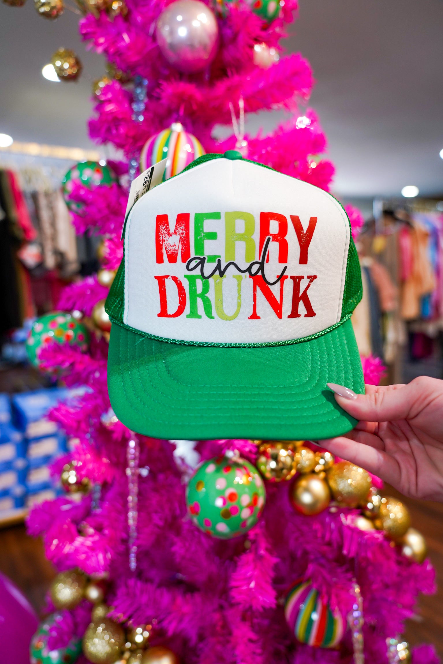 Merry & Drunk Trucker Hat - Southern Belle Boutique