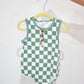 Blue Checkered Romper