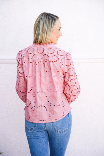 Alexandria Top - Soft Cherry - Southern Belle Boutique