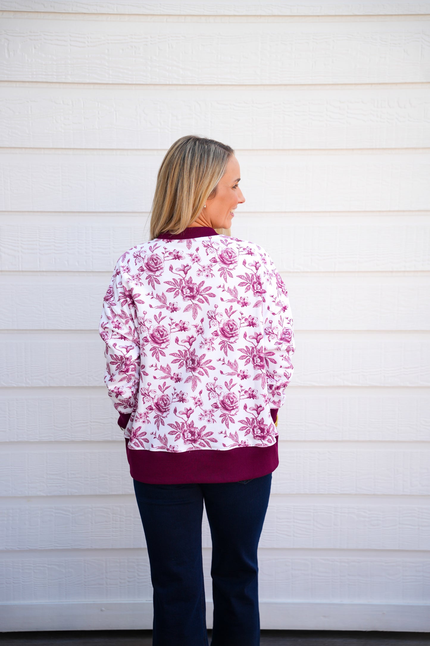 Texas A&M Floral Toile Sweatshirt