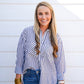 Black Striped Button Down Shirt