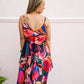 Donna Asymmetrical Print Dress