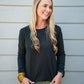 Melia Slub Top - Black