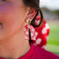 Acrylic Earrings - Red - Southern Belle Boutique