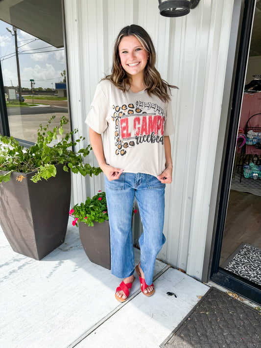 Leopard Football Laces Tee