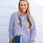 Black Striped Button Down Shirt