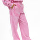 Stripe Mono Tag Pant - Neon Pink