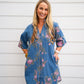 Denim Floral Dress