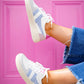Grandslam Trident Trainer White/Air Fluro Pink Sneakers - Southern Belle Boutique