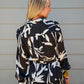 Print Button Down Maxi Dress - Black - Southern Belle Boutique