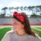 Game Day Charms Knotted Headband - Red - Southern Belle Boutique