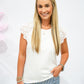 Eve Top - White - Southern Belle Boutique