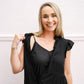 Black Multi Ruffled Dress