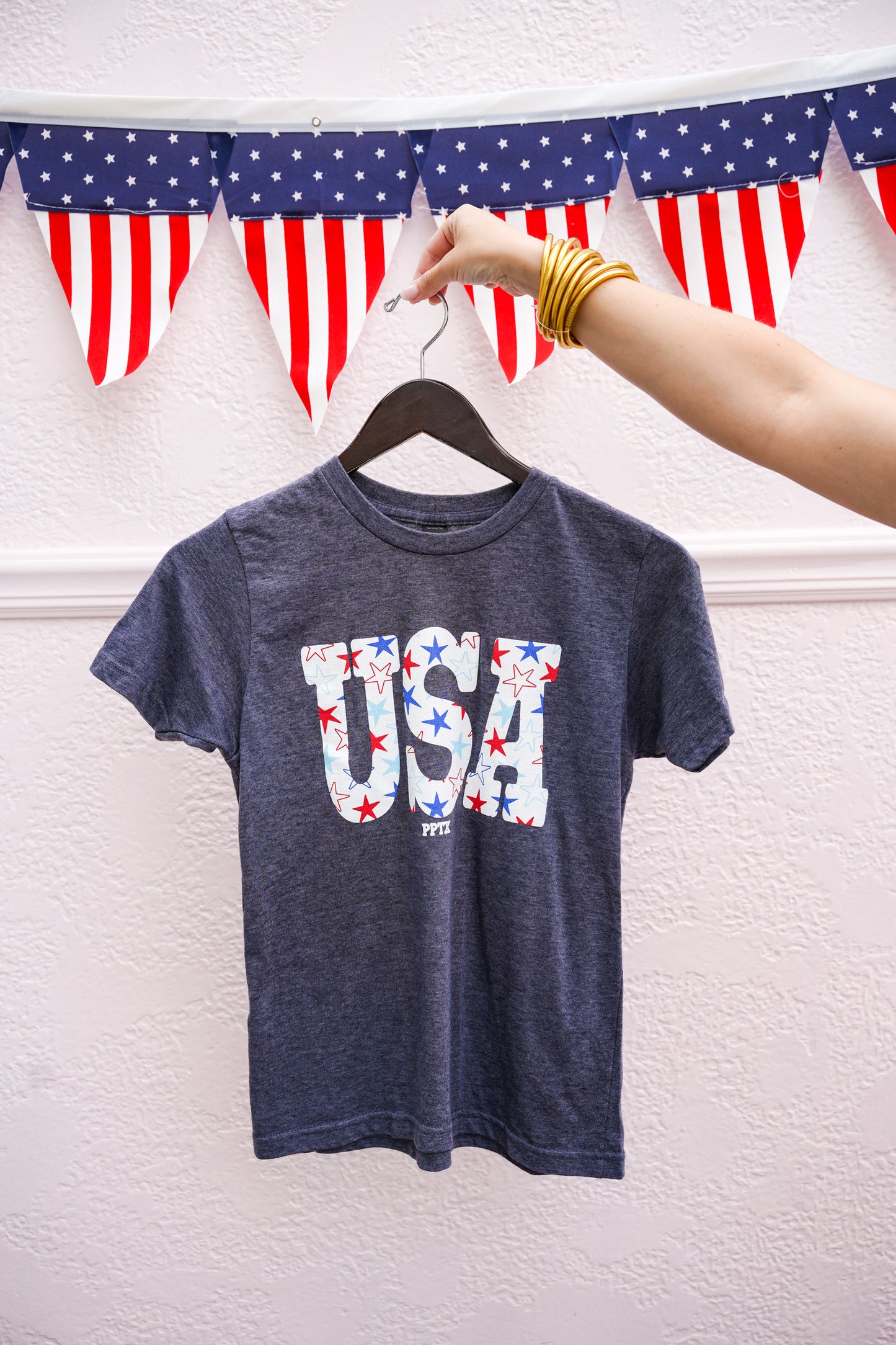 Starry USA Blue Youth Tee - Southern Belle Boutique