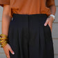Wide Leg Pants - Black - Southern Belle Boutique