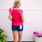 Akiko Rib Top - Pink Paradise - Southern Belle Boutique