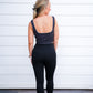 Black High Waist Crossover Legging